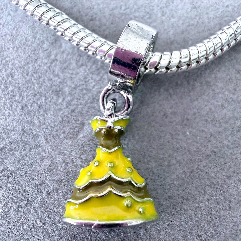 Yellow Beauty and the Beast Enamel Dangle Charm fits PANDORA